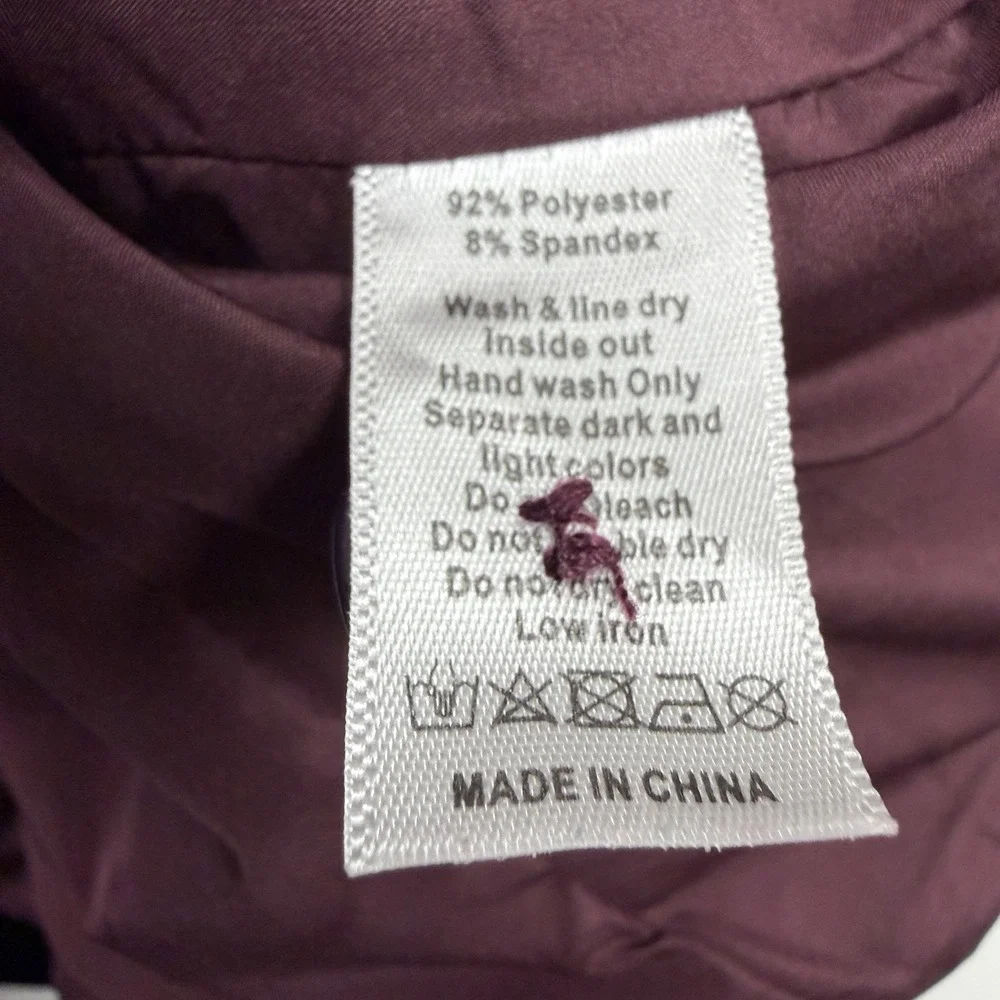 Mia Joy Plum Lolly Velvet Blazer Jacket size 7